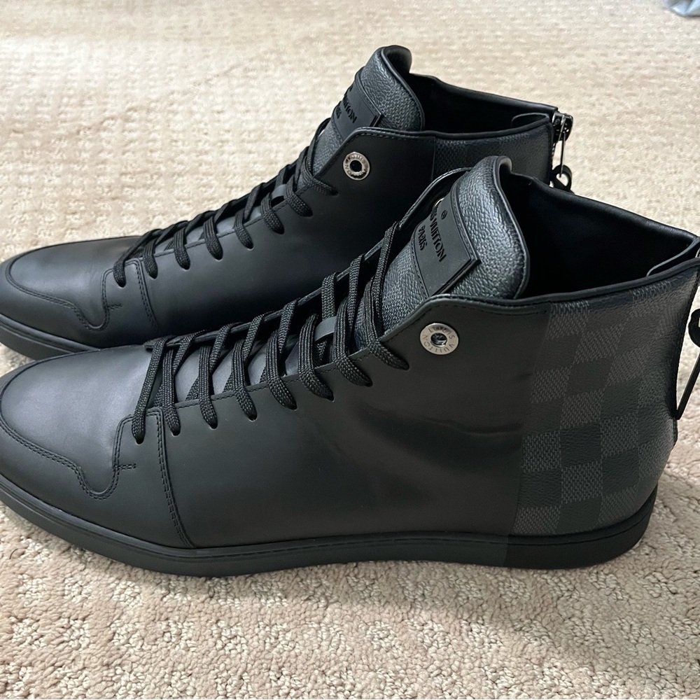 Louis Vuitton Black High-Top Sneakers